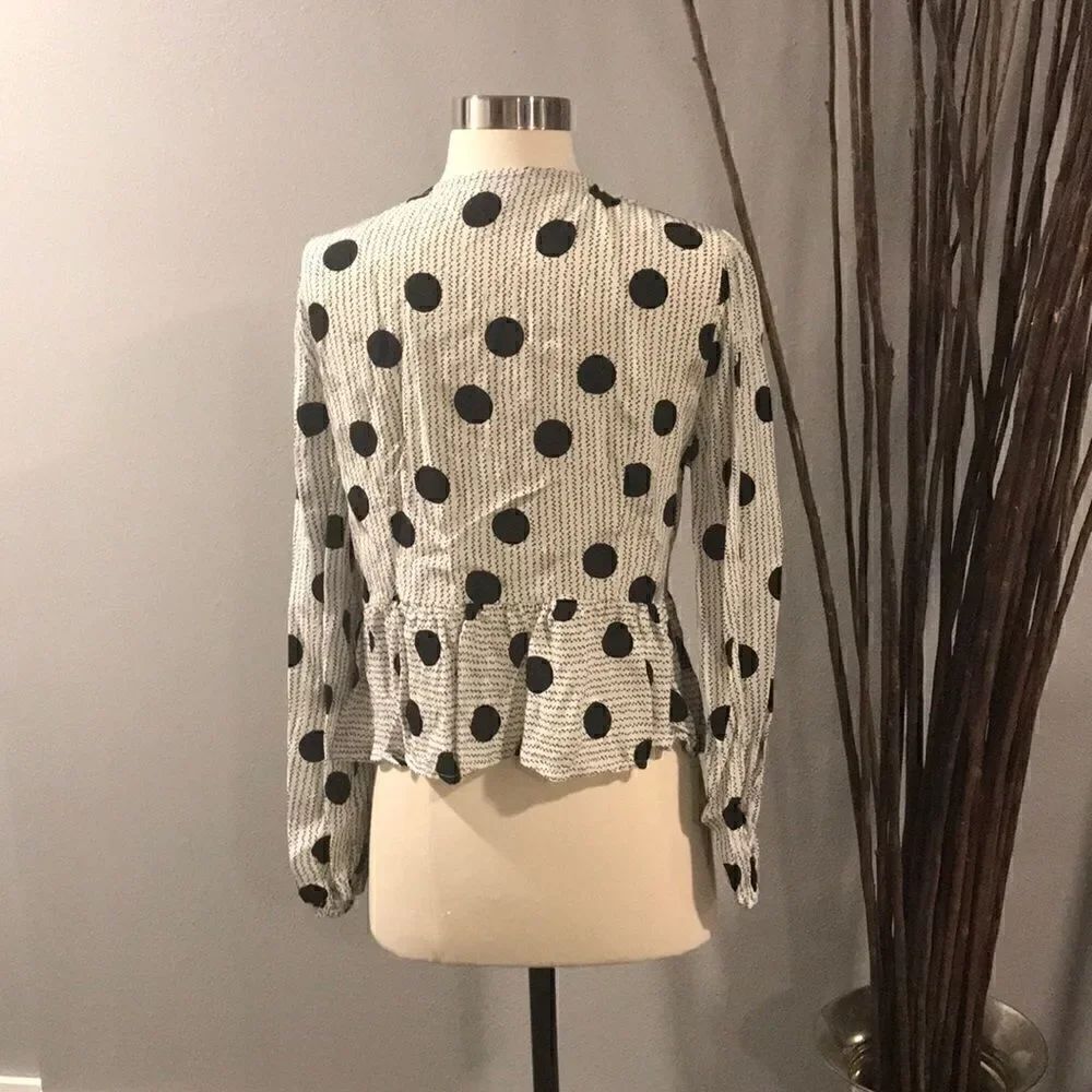 Topshop Button Up Blouse - Picture 2 of 3